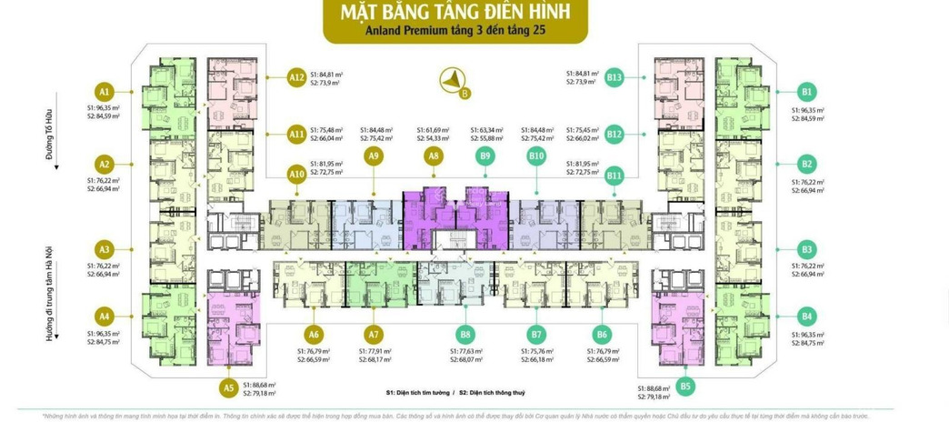 La Khê, Hà Nội, cho thuê chung cư giá thuê mềm từ 14 triệu/tháng, hướng Đông - Nam, tổng quan căn này bao gồm 3 phòng ngủ, 2 WC giá siêu rẻ