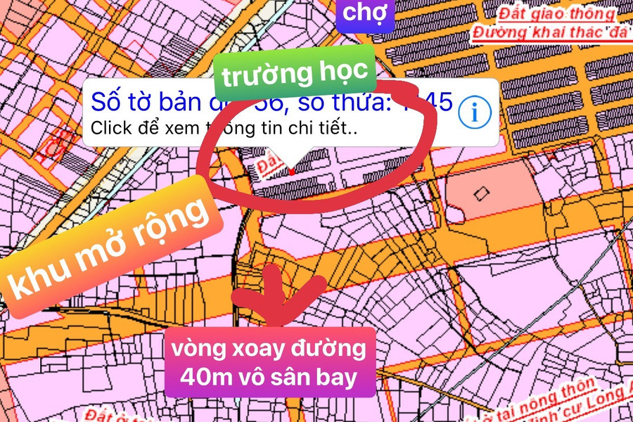 Bán một số lô đất giai đoạn 2 gần trường cấp 1,2,3 khu dân cư Thuận An cổng chính sân bay Long Thành-01