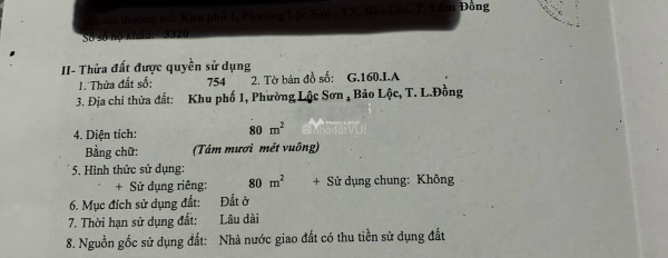 Vị trí đặt ngay Lộc Sơn, Bảo Lộc bán đất giá bán mềm 1.9 tỷ có diện tích tiêu chuẩn 80m2-02