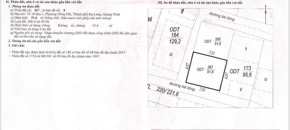 Bán đất thành phố Móng Cái tỉnh Quảng Ninh giá 1.5 tỷ-1