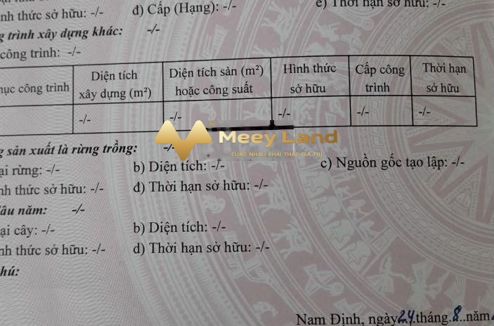 Chính chủ cần bán gấp đất khu đô thị Mỹ Trung, 75m2