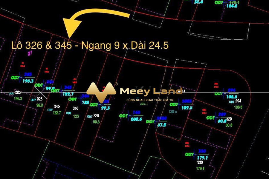 Bán đất có tổng diện tích 222m2 vị trí nằm ngay Mân Thái, Đà Nẵng, hướng Bắc-01