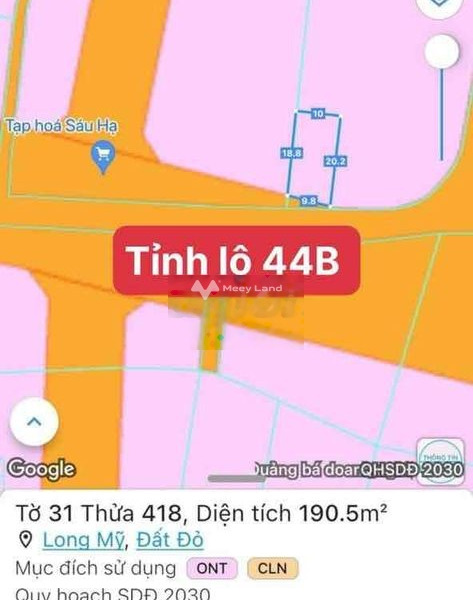 Long Mỹ, Bà Rịa-Vũng Tàu 2.95 tỷ bán đất có một diện tích 190m2-01