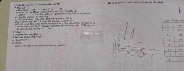 Giá siêu hữu nghị 1.3 tỷ, Bán đất diện tích chung 180m2 vị trí đặt ngay ở Võ Nguyên Giáp, Buôn Ma Thuột, hướng Tây giá có thể fix-02