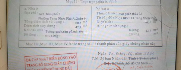 Bán nhà bán ngay với giá cơ bản từ 2.55 tỷ có diện tích chung 42m2 vị trí đẹp gần Đường 102, Quận 9-02