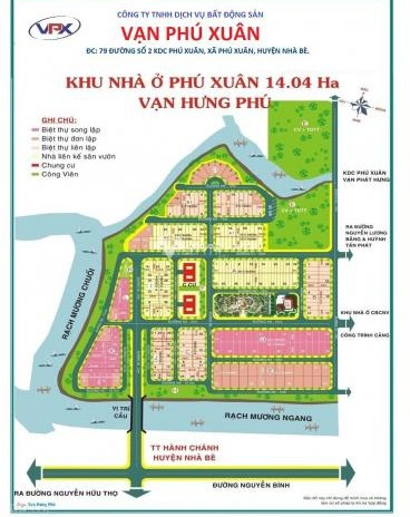 Từ 5.54 tỷ bán đất có một dt là 154m2 vị trí đặt ngay trung tâm Đường Huỳnh Tấn Phát, Xã Phú Xuân, hướng Tây
