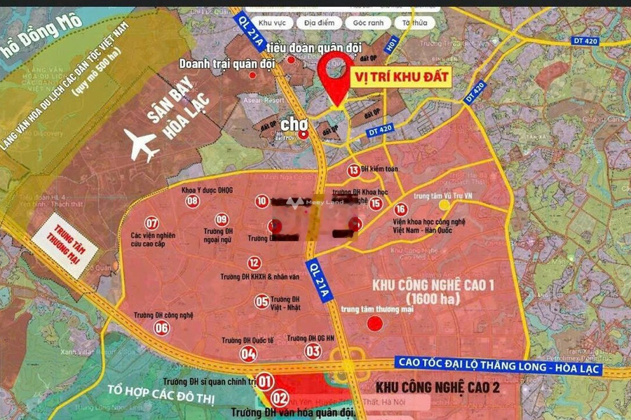 800 triệu bán đất với diện tích là 60m2 tọa lạc ngay ở Thạch Thất, Hà Nội-01