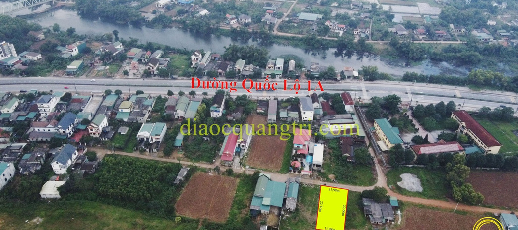 Bán đất tại thị xã Quảng Trị, dãy 2 Quốc lộ 1A, phường An Đôn - Quảng Trị