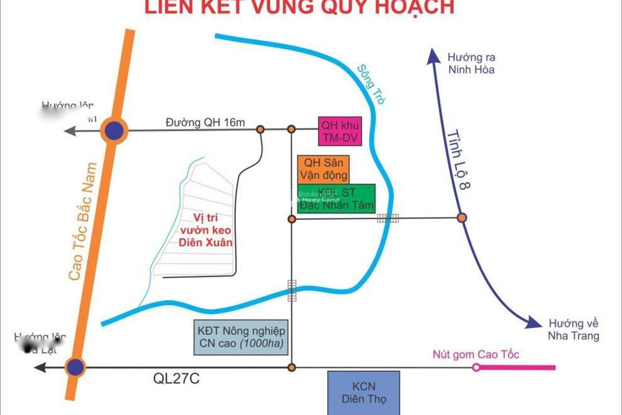 Diên Xuân, Khánh Hòa 900 triệu bán đất Diện tích nền 1200m2-01