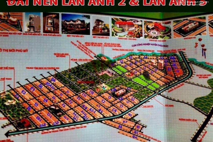 Chính chủ bán đất nền dự án Lan Anh 2, xã Hòa Long, Bà Rịa Vũng Tàu -01