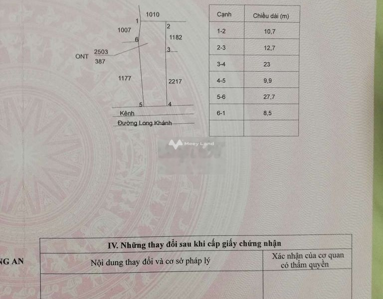 Tôi cần bán đất mặt tiền đường Long Khánh, Phước Hậu-01