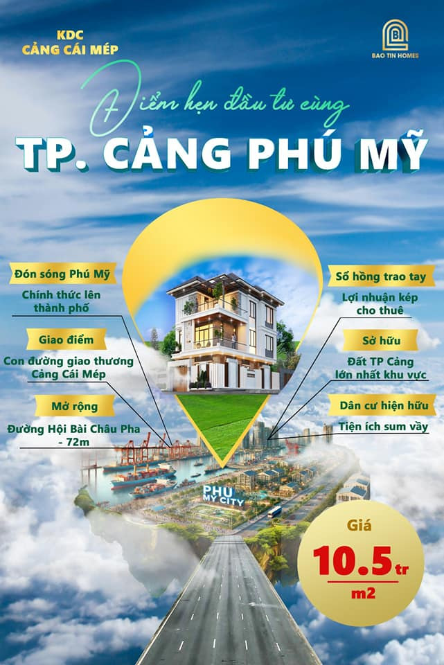 Bán đất thị xã Phú Mỹ tỉnh Bà Rịa - Vũng Tàu giá 10.5 triệu/m2-0