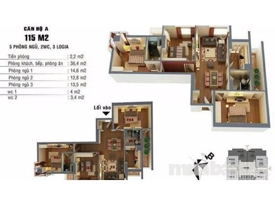 Giá 2.75 tỷ, bán chung cư có một diện tích 115m2 nằm trên Mai Động, Hoàng Mai, hướng Tây - Nam, trong căn hộ có tổng 3 PN, 2 WC thuận mua vừa bán