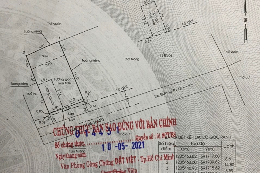 ( Ngộp bank chính chủ) cần bán nhà xưởng 150m2 xã Tân Hiệp, Hóc Môn, thành phố Hồ Chí Minh, giá 3,8 tỷ-01