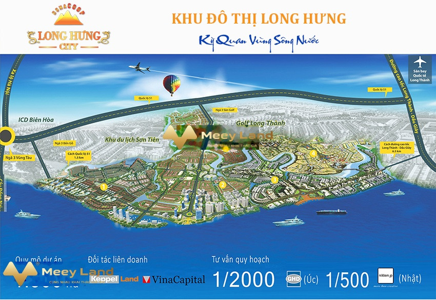 Bán đất diện tích 100m2 Xã Long Hưng, Tỉnh Đồng Nai, giá 2,85 tỷ, hướng Tây Nam-01
