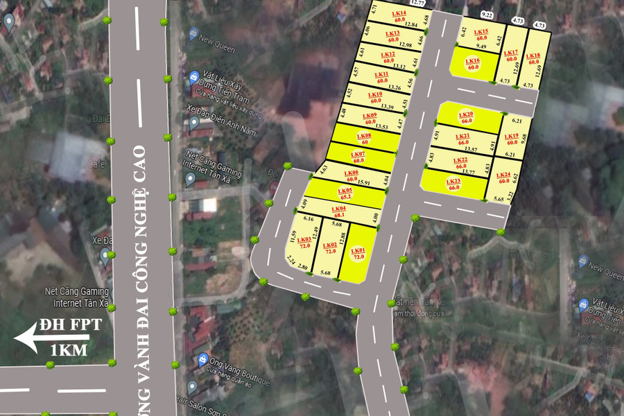 Siêu phẩm góc Tân Xã, Thạch Thất, Hoà Lạc, cách FPT 500m-01