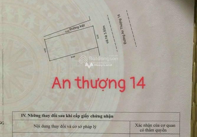 Nằm tại An Thượng, Ngũ Hành Sơn bán đất 2.9 tỷ, hướng Đông - Bắc diện tích khoảng là 36m2