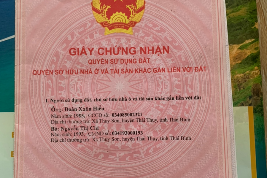 Chính chủ cần bán lô đất 100m2 thuộc xã Thái Giang, huyện Thái Thuỵ, tỉnh Thái Bình-01