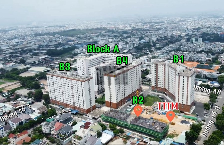 Cho thuê chung cư 49m2/ 1pn1wc/ 5.5tr có NT điện block A Green Town -01