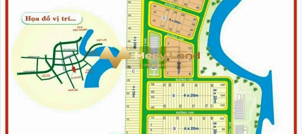 Ngay trong dự án Khu dân cư Nam Long Phú Thuận bán mảnh đất, giá cạnh tranh 8 tỷ, hướng Bắc diện tích chuẩn là 80m2