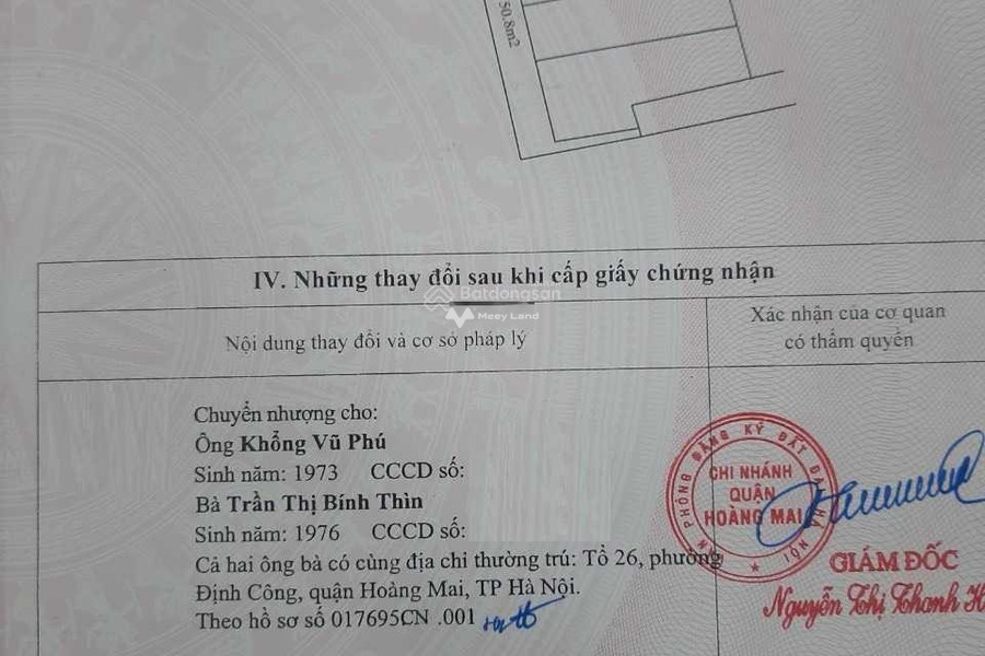 Có diện tích chung là 38m2 bán nhà vị trí đẹp ngay Hoàng Liệt, Hoàng Mai hướng Tây - Nam ngôi nhà này gồm 4 phòng ngủ 3 WC tin chính chủ-01