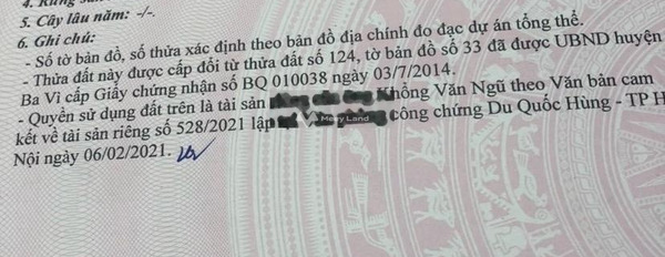 Cần bán 3065m2, 400m2 đất ở, đất 3 mặt tiền, tặng thêm 1 sào ao, Ba trại ba vì liên hệ ngay vào ở ngay-03