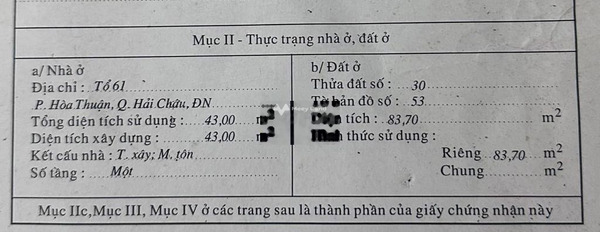 Diện tích cụ thể 83.7m2 bán đất giá bán cực rẻ chỉ 3.4 tỷ, hướng Đông Nam-02