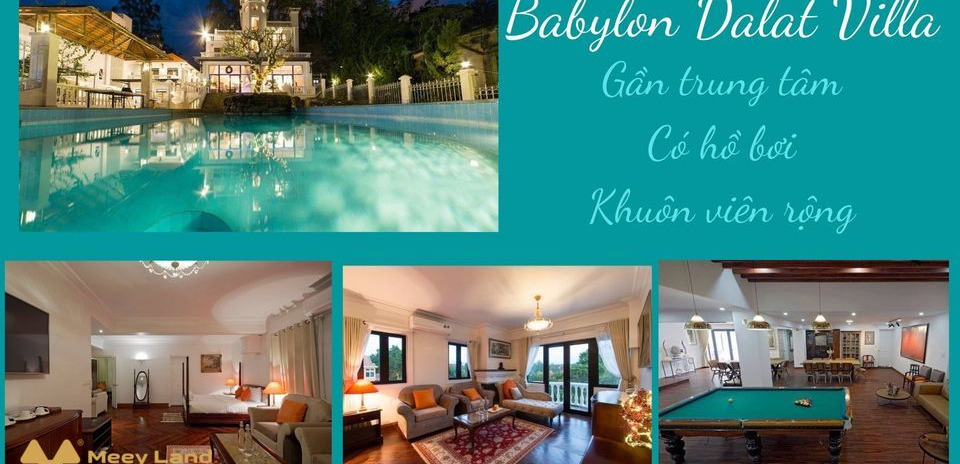 Babylon Villa Đà Lạt (8 phòng ngủ, có hồ bơi, gần chợ Đà Lạt)
