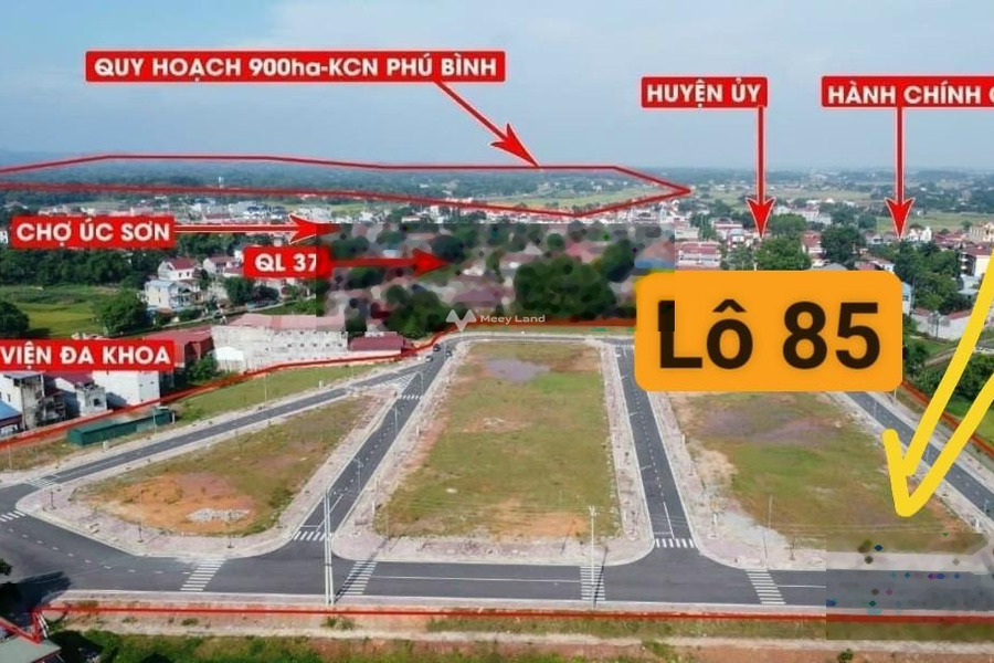 Giá cực mềm từ 1.75 tỷ bán đất với diện tích tiêu chuẩn 100m2 mặt tiền nằm ngay tại Quốc Lộ 37, Phú Bình, hướng Nam-01