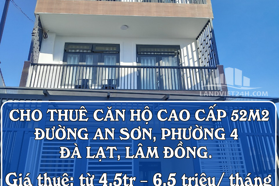 Cho thuê căn hộ cao cấp 52m2 đường An Sơn, phường 4, Đà Lạt, Lâm Đồng-01