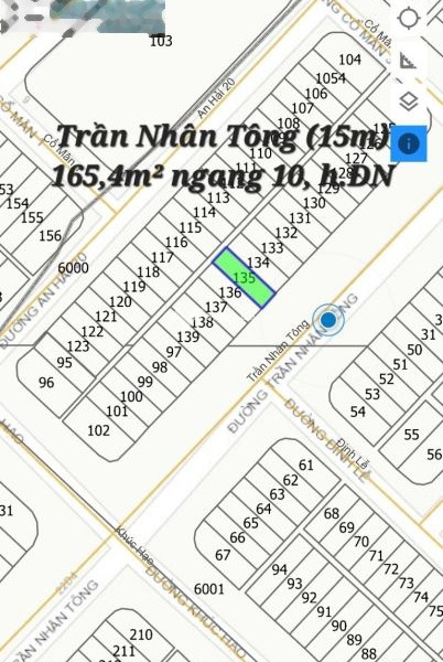 Bán đất 14.9 tỷ Sơn Trà, Đà Nẵng diện tích tổng là 165m2, đường trước nhà ngang 1 m-01