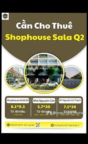 Cho thuê Shophouse hoàn thiện MT Nguyễn Cơ Thạch giá từ 6300$/tháng 