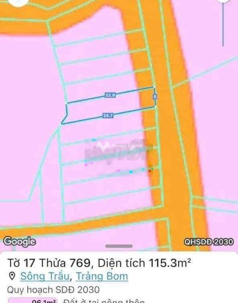 Bán đất 680 triệu Trảng Bom, Đồng Nai có diện tích chuẩn 100m2-01