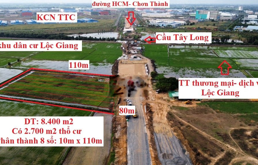 8.500 m2 thổ cư mặt tiền đường HCM, huyện Đức Hòa, cách 2 KCN 500m... -01