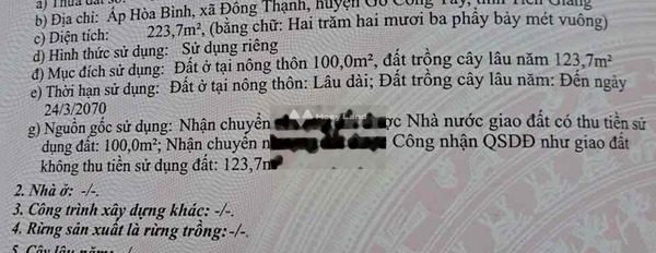 Nằm tại Đồng Thạnh, Gò Công Tây bán đất 700 triệu diện tích gồm 2237m2-02