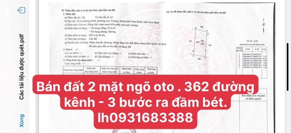 Cần bán đất huyện xuân trường tỉnh nam định giá 2.0 tỷ-2