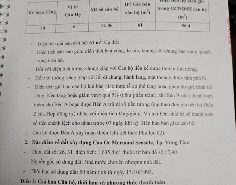 Bán căn hộ vị trí đặt vị trí ở Trần Phú, Bà Rịa-Vũng Tàu diện tích trong khoảng 61m2-01