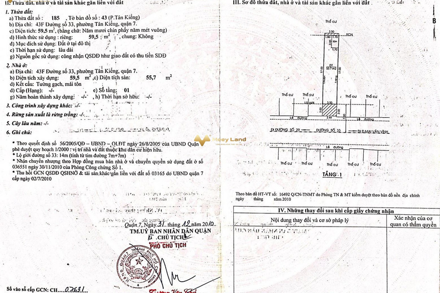 Bán nhà ở có diện tích là 59,5m2 ở Đường Số 33, Quận 7, hướng Nam-01