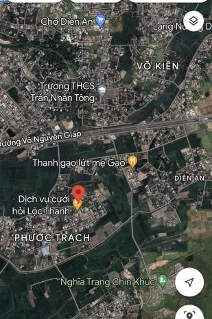 Bán đất diện tích 306m2, ngay Huỳnh Thúc Kháng, Diên An, hướng Tây Nam