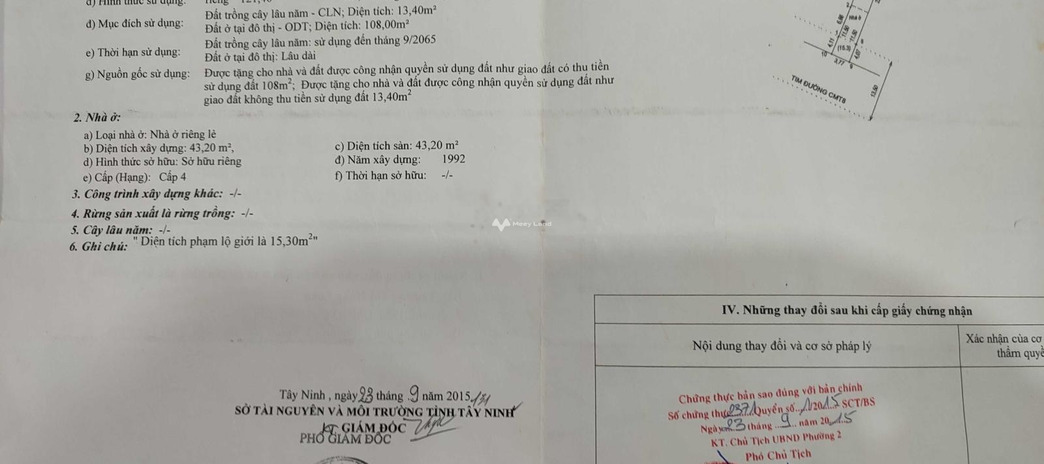 Vị trí đẹp tọa lạc ngay trên Phường 2, Tây Ninh bán nhà bán ngay với giá khởi điểm 6 tỷ căn nhà bao gồm 2 PN 1 WC