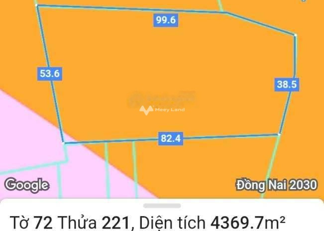 2.45 tỷ bán đất diện tích rộng rãi 4400m2 vị trí đẹp nằm ngay Long Thành, Đồng Nai, hướng Tây