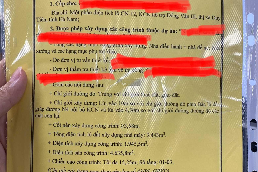 Mặt tiền tọa lạc trên Tiên Nội, Hà Nam bán đất giá bán siêu mềm chỉ 11.02 tỷ với diện tích 3443m2-01