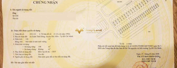 Bán đất 11.88 tỷ Đường Số 3, Xuân Thới Đông diện tích thực như trên hình 108 m2-03