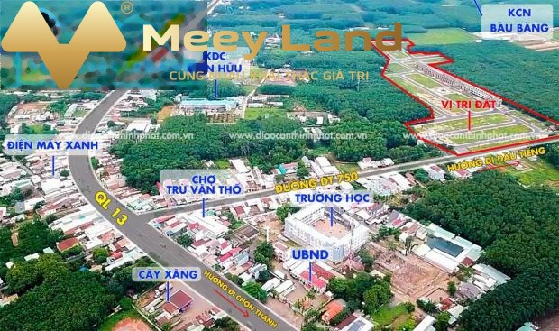 Giá bán cơ bản 520 triệu, Bán đất dt chung 60 m2 vị trí đặt ở Xã Trừ Văn Thố, Huyện Bàu Bàng, hướng Nam cực kì sang trọng-01
