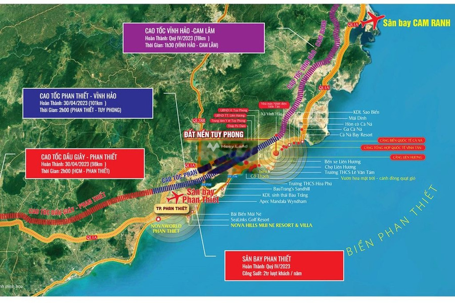 Quốc Lộ 1A, Tuy Phong bán đất giá bán cơ bản 800 triệu, hướng Nam diện tích gồm 120m2-01