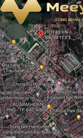 Vị trí thuận tiện ngay tại Lạc Long Quân, Bắc Ninh bán đất giá gốc 3.65 tỷ diện tích thực tế 80 m2