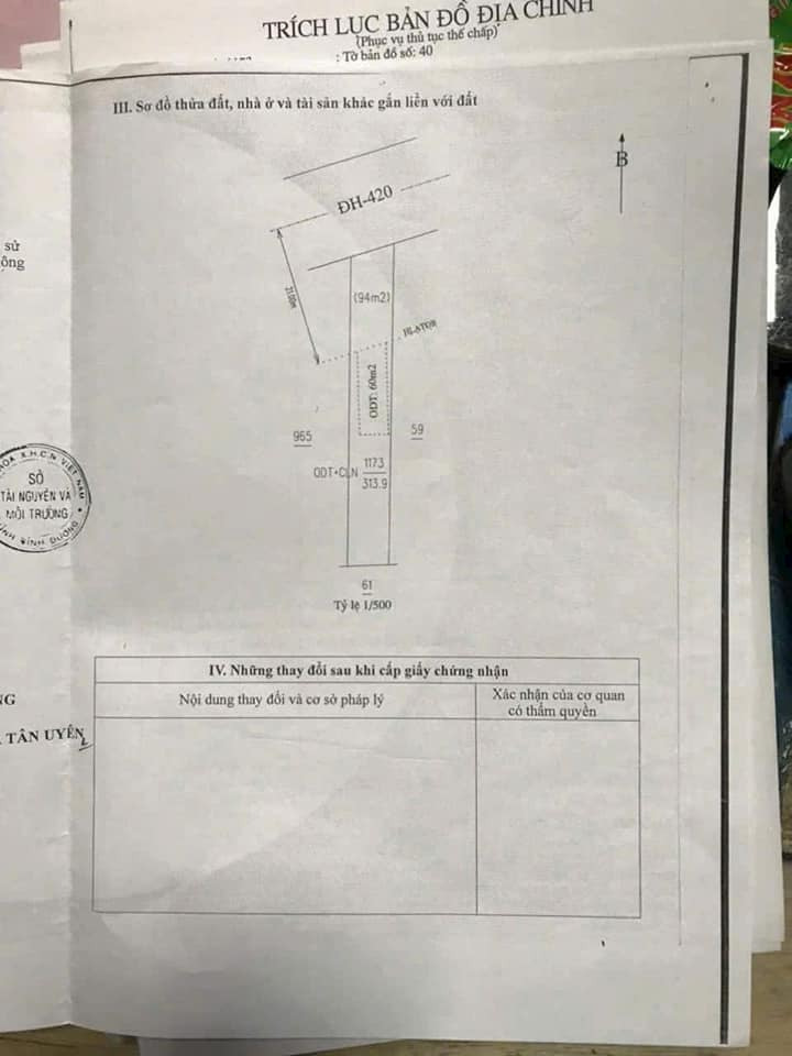 Bán đất thị xã Tân Uyên tỉnh Bình Dương giá 3.5 tỷ-3