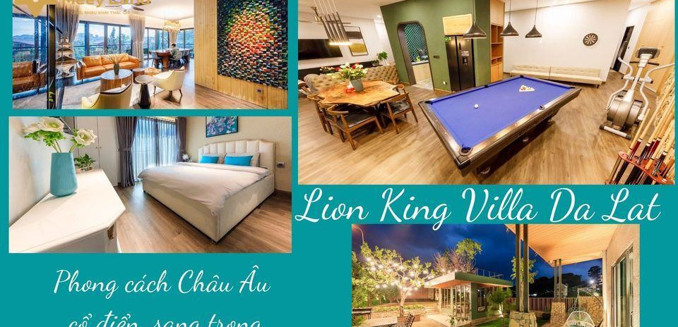 Cho thuê Lion King Villa Đà Lạt(6 phòng ngủ, sức chứa 18 – 20 khách)