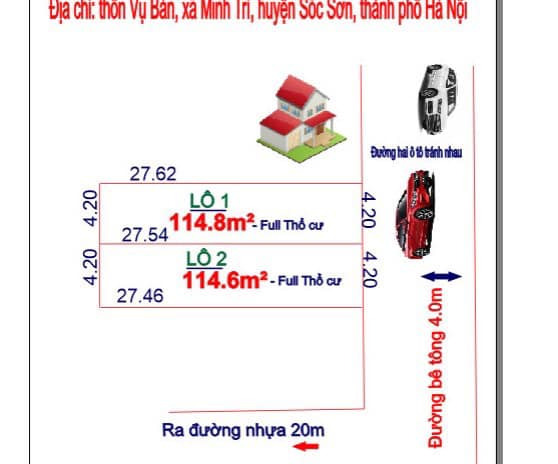 Cần bán nhà riêng huyện Sóc Sơn thành phố Hà Nội