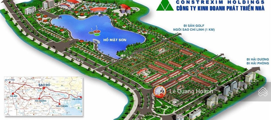Bán đất vị trí ngay trên Quốc Lộ 18, Chí Linh. Diện tích 100m2